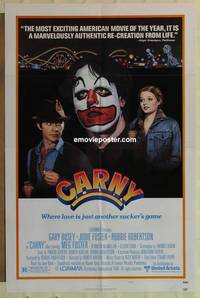 c302 CARNY style B one-sheet movie poster '80 Gary Busey, Jodie Foster