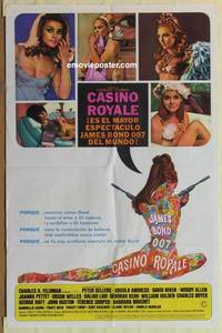 c310 CASINO ROYALE Spanish/US one-sheet movie poster '67 James Bond spoof!