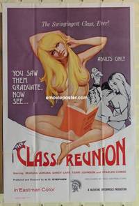 c344 CLASS REUNION one-sheet movie poster '72 Ed Wood sexploitation!