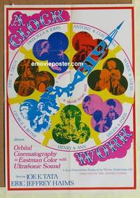 c348 CLOCKWORK BLUE one-sheet movie poster '70s dazzling historic sex!