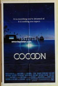 c355 COCOON one-sheet movie poster '85 Ron Howard classic, Don Ameche