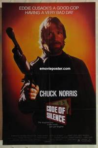 c357 CODE OF SILENCE one-sheet movie poster '85 Chuck Norris action!