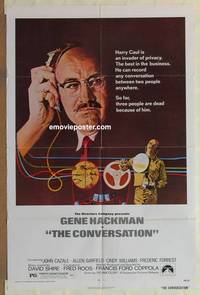 c376 CONVERSATION one-sheet movie poster '74 Gene Hackman, Coppola