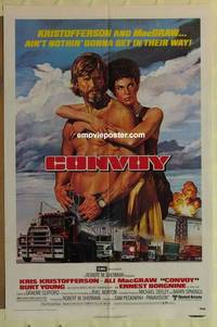 c378 CONVOY one-sheet movie poster '78 Kris Kristofferson, Ali McGraw