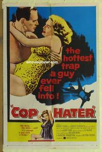 c381 COP HATER one-sheet movie poster '58 Robert Loggia, O'Loughlin