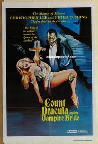 c386 SATANIC RITES OF DRACULA 1sh 1978 great artwork of Count Dracula & his Vampire Bride!