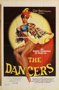 c415 DANCERS one-sheet movie poster '81 super sexy Vanessa del Rio!