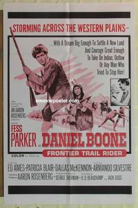 c421 DANIEL BOONE FRONTIER TRAIL RIDER one-sheet movie poster '66 Parker