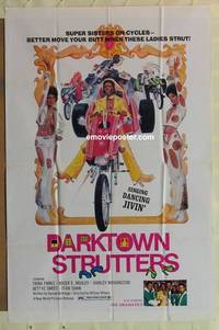 c428 DARKTOWN STRUTTERS one-sheet movie poster '76 cool John Solie art!