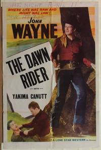 c434 JOHN WAYNE stock 1sh '40s John Wayne, The Dawn Rider