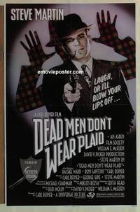 c443 DEAD MEN DON'T WEAR PLAID one-sheet movie poster '82 Steve Martin