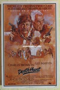 c450 DEATH HUNT one-sheet movie poster '81 Charles Bronson, Lee Marvin