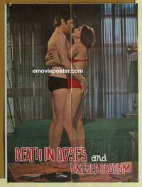c451 DEATH IN DOSES & UNTOLD EROTISM one-sheet movie poster '70s sex!