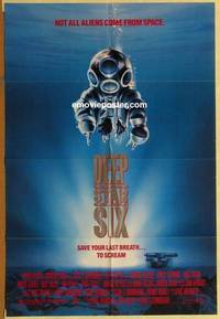 c460 DEEP STAR SIX one-sheet movie poster '89 great sci-fi horror image!