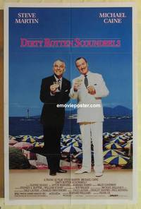 c492 DIRTY ROTTEN SCOUNDRELS one-sheet movie poster '88 Martin, Caine