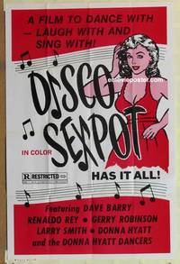 c493 DISCO SEXPOT one-sheet movie poster '70s sexy disco babe has it all!