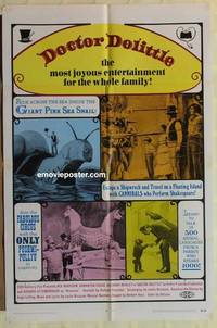 c500 DOCTOR DOLITTLE one-sheet movie poster R69 Rex Harrison, Eggar