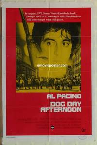 c507 DOG DAY AFTERNOON int'l style B one-sheet movie poster '75 Al Pacino, Sidney Lumet