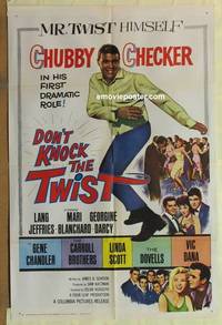 c512 DON'T KNOCK THE TWIST one-sheet movie poster '62 Chubby Checker