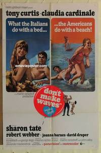 c516 DON'T MAKE WAVES rare int'l one-sheet movie poster '67 Sharon Tate