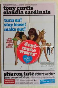 c515 DON'T MAKE WAVES one-sheet movie poster '67 Tony Curtis, Sharon Tate