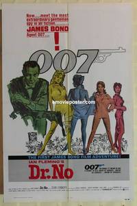 c520 DR NO one-sheet movie poster R80 Sean Connery IS James Bond!