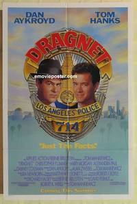 c527 DRAGNET advance one-sheet movie poster '87 Dan Aykroyd, Tom Hanks