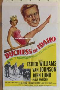 c540 DUCHESS OF IDAHO one-sheet movie poster '50 sexy Esther Williams!