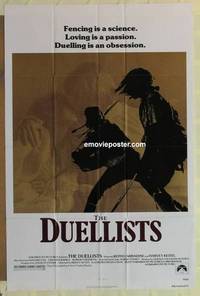 c542 DUELLISTS one-sheet movie poster '77 Ridley Scott, Carradine, Keitel