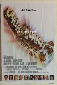 c551 EARTHQUAKE one-sheet movie poster 74 Charlton Heston