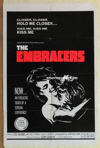 c563 EMBRACERS one-sheet movie poster '67 kiss me, kiss me, KISS ME!