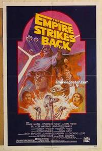 c568 EMPIRE STRIKES BACK 1sh movie poster R82 George Lucas classic!