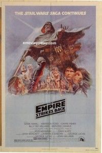 c571 EMPIRE STRIKES BACK style B 1sh movie poster '80 George Lucas