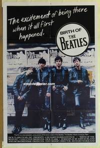c190 BIRTH OF THE BEATLES English one-sheet movie poster '79 Fab 4!