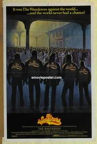 d206 WANDERERS rare int'l one-sheet movie poster '79 cool different image!