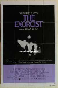 c598 EXORCIST one-sheet movie poster '74 Friedkin, Von Sydow