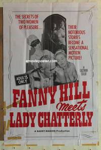 c613 FANNY HILL MEETS LADY CHATTERLEY one-sheet movie poster '67 Barry Mahon