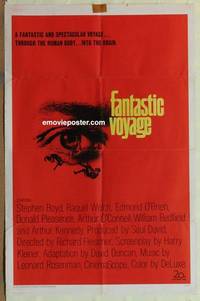 c616 FANTASTIC VOYAGE one-sheet movie poster '66 Raquel Welch, Boyd