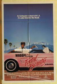 c629 FATAL BEAUTY one-sheet movie poster '87 detective Whoopi Goldberg!