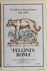 c640 FELLINI'S ROMA one-sheet movie poster '72 Italian Fellini classic!