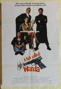 c668 FISH CALLED WANDA int'l one-sheet movie poster '88 John Cleese, Curtis