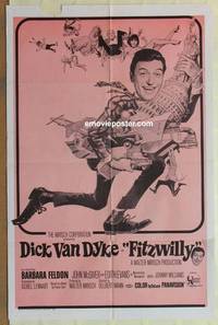 c674 FITZWILLY one-sheet movie poster '68 Dick Van Dyke, Frazetta art!