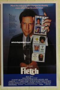 c690 FLETCH one-sheet movie poster '85 Chevy Chase,Kareem Abdul-Jabbar