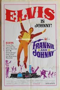 c733 FRANKIE & JOHNNY one-sheet movie poster '66 Elvis Presley