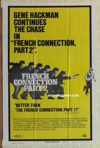 c737 FRENCH CONNECTION 2 style D one-sheet movie poster '75 Frankenheimer
