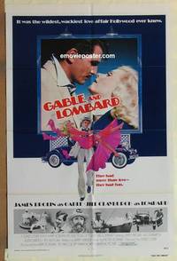 c766 GABLE & LOMBARD one-sheet movie poster '76 James Brolin, Clayburgh