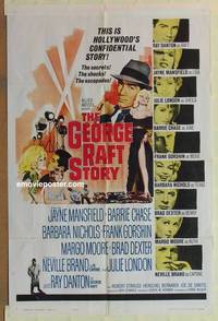c778 GEORGE RAFT STORY one-sheet movie poster '61 Jayne Mansfield