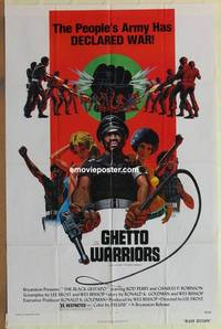 c194 BLACK GESTAPO one-sheet movie poster '75 Ghetto Warriors, Barr art!