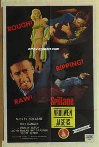 c794 GIRL HUNTERS one-sheet movie poster '63 Mickey Spillane pulp fiction!