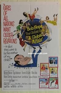 c809 GLOBAL AFFAIR one-sheet movie poster '64 Bob Hope, Yvonne De Carlo